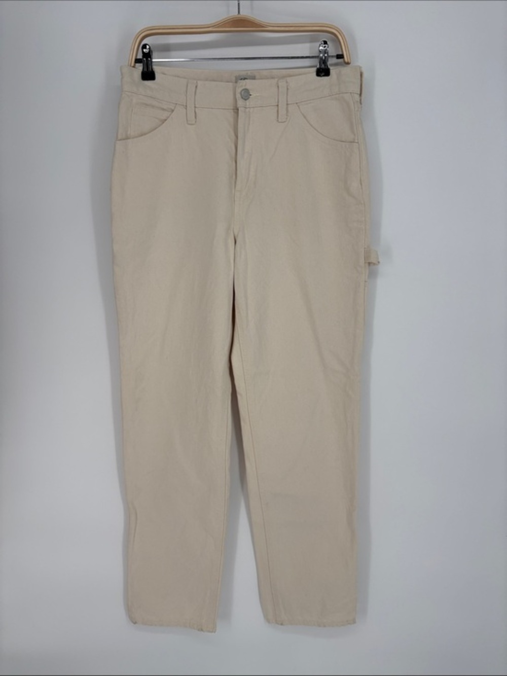 🛹 J. Crew 28T cotton cream painters, carpenters Straight-Leg pants